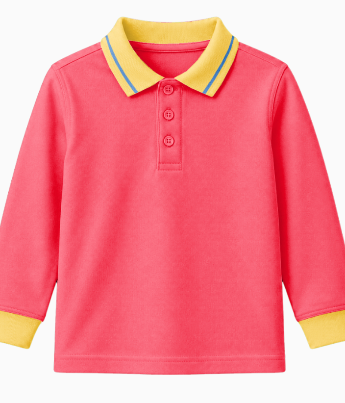 Polo manga larga escolar personalizable - KIDOZ